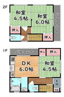 兵庫県神戸市灘区天城通5丁目【一戸建】の間取り