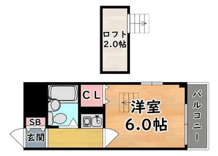 レオパレス王子公園第4【2階】の間取り