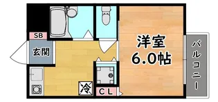 エステムコート東灘【1階】の間取り