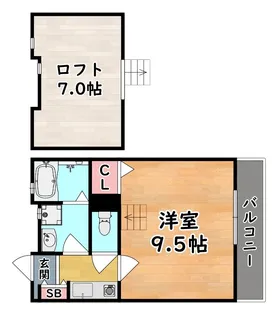 1Kの間取り画像