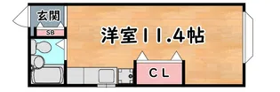 コウヅキハイツ【2階】の間取り