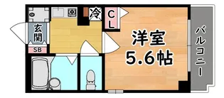 サンハウス御影本町【3階】の間取り