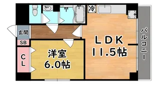 灘ロイヤルハイツ【2階】の間取り