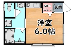 1Rの間取り画像