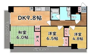 フィール神戸【5階】の間取り