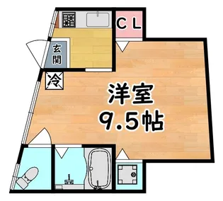 1Kの間取り画像