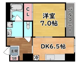 柳川ビル【4階】の間取り