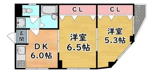 ベルエアー御影II【4階】の間取り