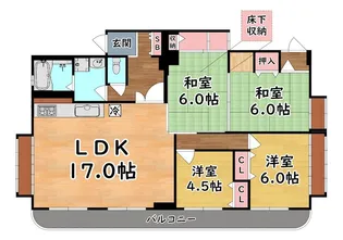 ヴィラ篠原【2階】の間取り