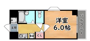 1Kの間取り画像