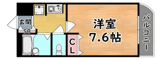 シャトラン弓木参番館【4階】の間取り