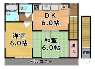 井川ハイツ【2階】の間取り