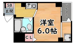 グローバル王子公園【6階】の間取り
