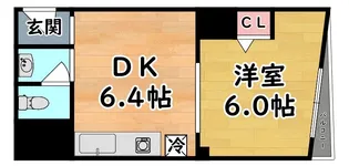 プチシャトー徳井【3階】の間取り