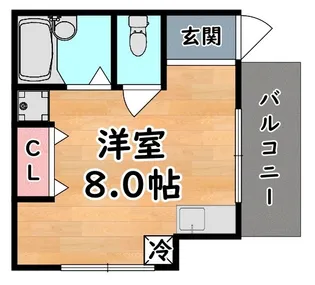 ロイヤル住吉【1階】の間取り