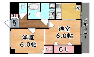 ミロード ドゥ メゾン【2階】の間取り