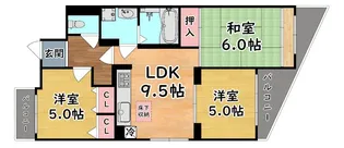 ビバリーハウス青谷弐番館【1階】の間取り