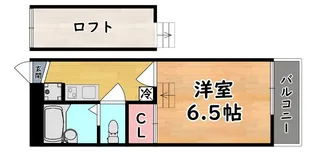 レオパレスデュオ六甲道【3階】の間取り