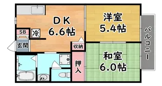セフィラ西灘【2階】の間取り