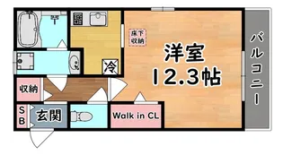 ソフィアコート御影【1階】の間取り