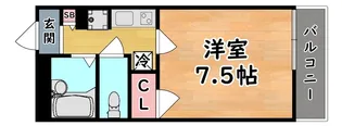 レオネクスト御影本町【3階】の間取り