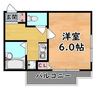 クラウンハウス【4階】の間取り