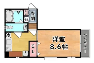 ハイグレード甲南【3階】の間取り