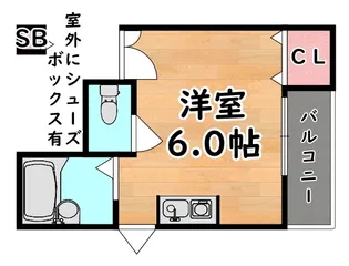 篠原シャレー【2階】の間取り