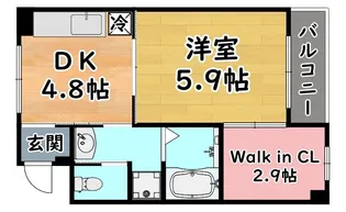 グランペール六甲【2階】の間取り