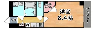 ワコーレヴィータ神戸住吉【3階】の間取り