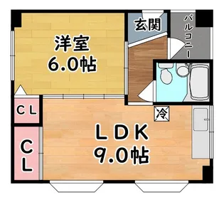 グランディア六甲道駅前【5階】の間取り