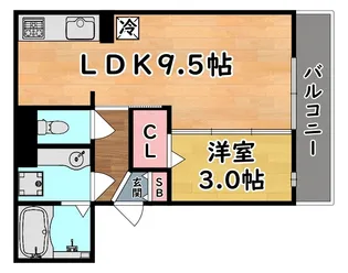 ローレル千旦【2階】の間取り