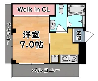 ハイツオークラしのはら【3階】の間取り