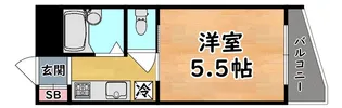 六甲アサヒ【1階】の間取り