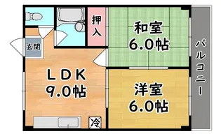 第二ハイツ中山【2階】の間取り