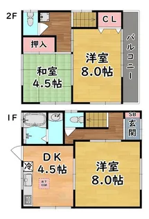 兵庫県神戸市灘区大石北町【一戸建】の間取り