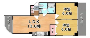 サンパレス21六甲II【3階】の間取り