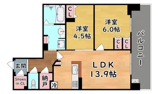 摩耶シティStation Gate【9階】の間取り