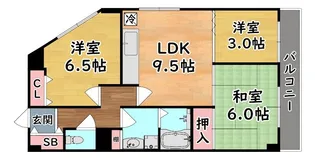 グランディア六甲LEGEND【4階】の間取り