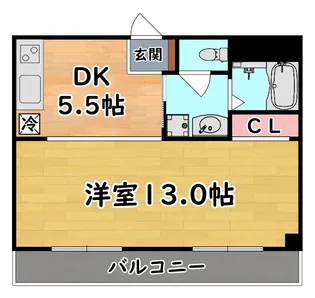 SIハイツ岩屋II【4階】の間取り