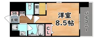 フェンテ新在家【5階】の間取り