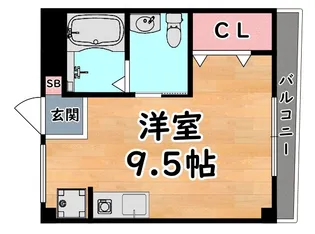 ハイツオークラしのはら【2階】の間取り