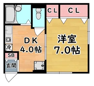 セジュール北町【2階】の間取り