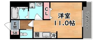 ボヌール恋野【3階】の間取り