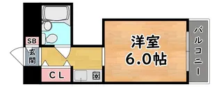 ラ・セーヌ六甲【2階】の間取り