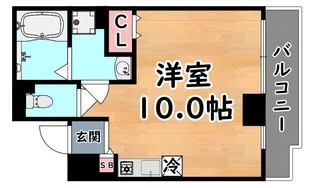 セルフィーユ六甲【6階】の間取り