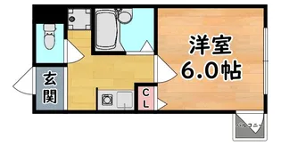 カーサデ六甲【2階】の間取り