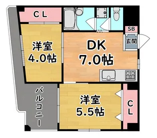K‘S COURT(ケーズコート)【2階】の間取り