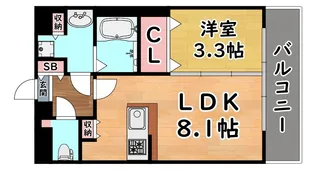 アーバネックス神戸六甲【4階】の間取り