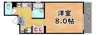 ソレイユ六甲【1階】の間取り